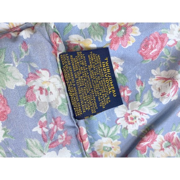 Very Rare Ralph Lauren Hope Discontinued Twin Comforter Blue Floral Bedding HTF - Picture 8 of 8